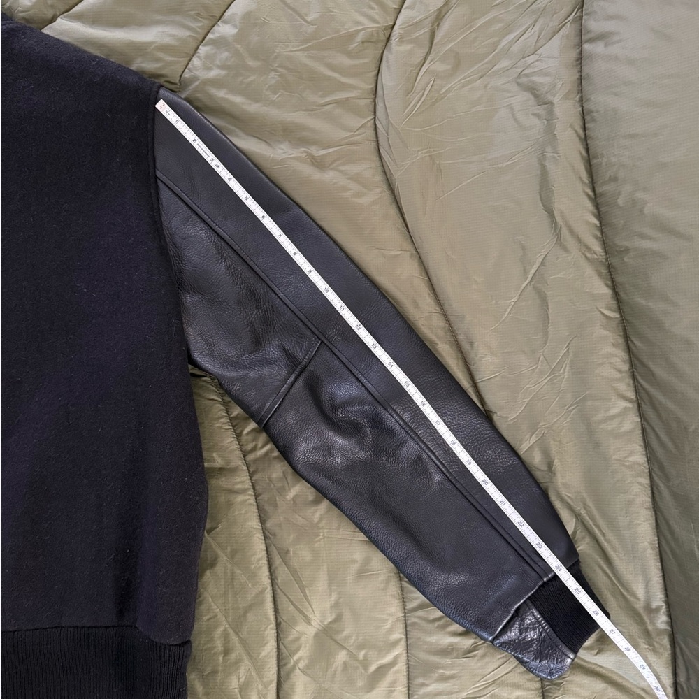 UNIS NYC, varsity bomber jacket, made in 🇺🇸 butter soft leather sleeves - Picture 11 of 12